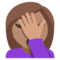 Person Facepalming - Medium emoji on Emojione